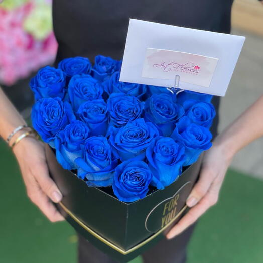 25 Roses in a heart shaped box