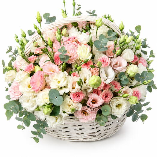 Luxury Pastel Flower Basket