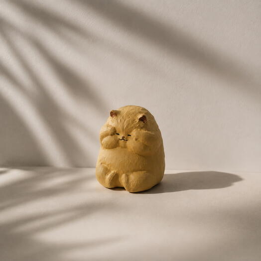 Ginger Cat Tea Pet, 7 × 5cm