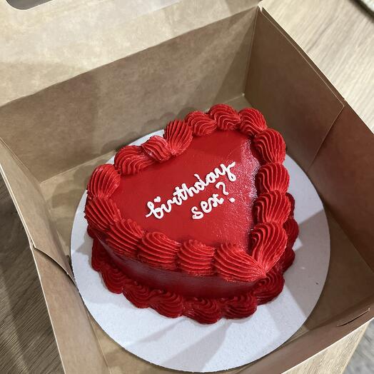 Heart bento cake