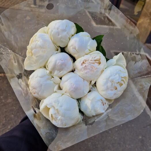 White peonies