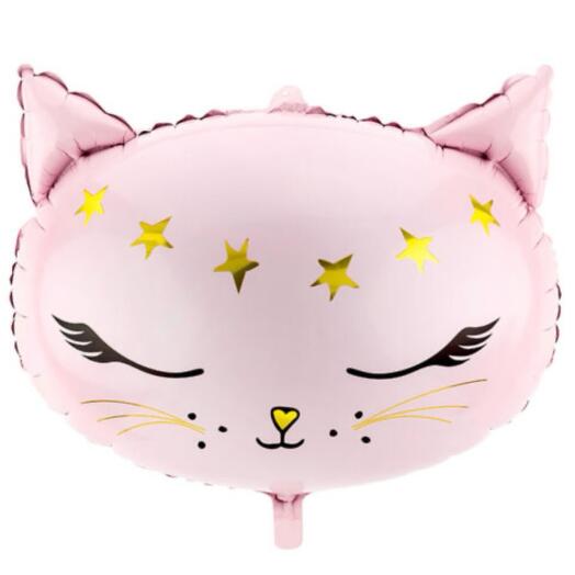Pink kitten balloon