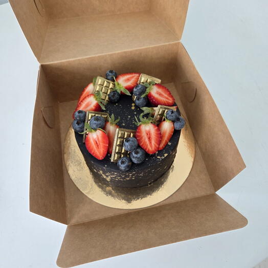 Bento cake with berries, No added sugar,  Gluten-free