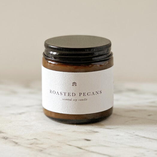 Scented soy candle- Roasted Pecans