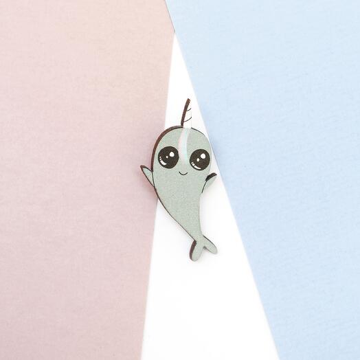 Brooch "Narwhal"