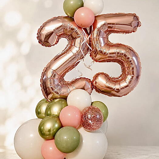 Balloons on the rack