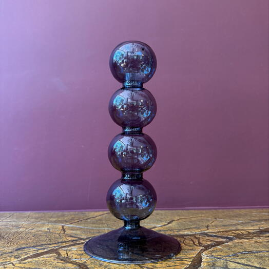 Thin Blue Candle Holder 24cm