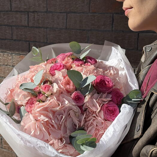 Hydrangea with a Rose