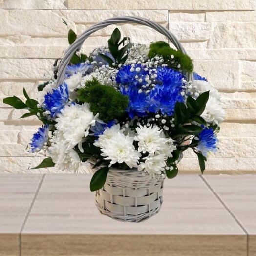 Blue Serenity Flower Basket