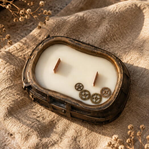 Vintage Steampunk Candle