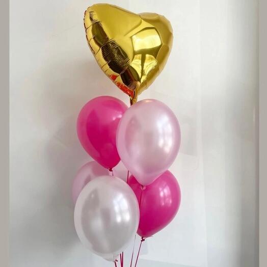 Set of 6 pieces and 1 heart