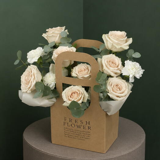 Sac Bloom couleur champagne