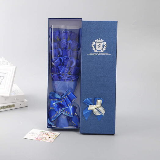 Special Elegant Box of 16 blue Roses