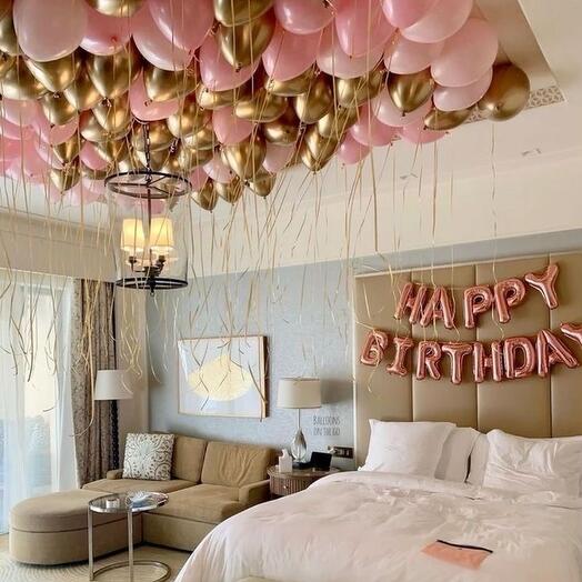 Pink Birthday Setup