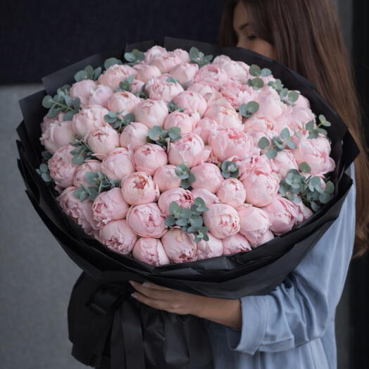 Peonies+Eucalyptus