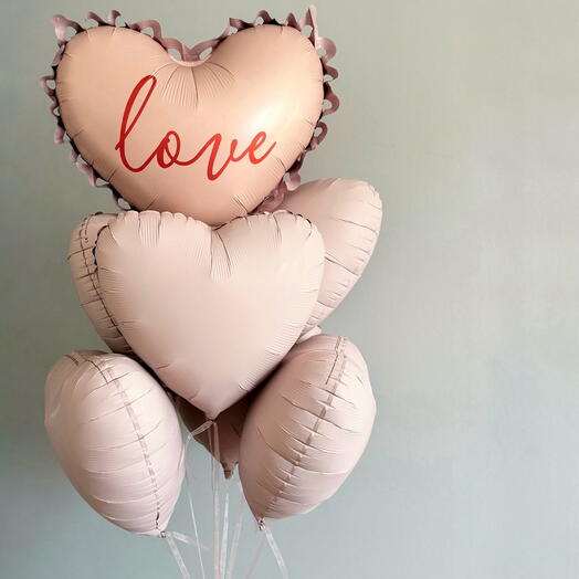 Love heart balloons 7 pcs