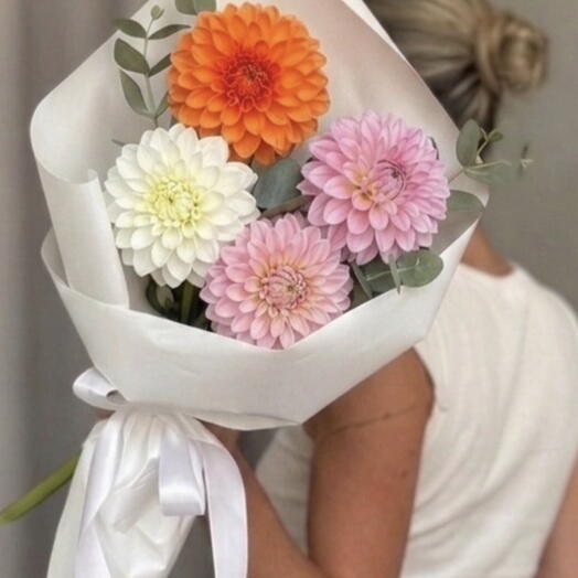 5 colorful dahlias