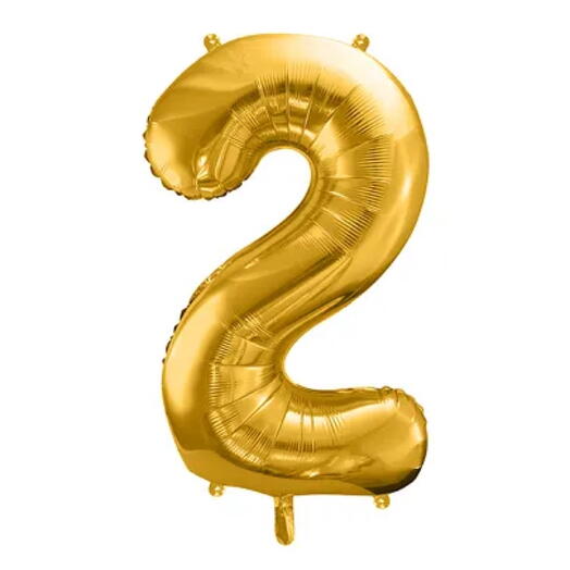 Balloon «2» gold