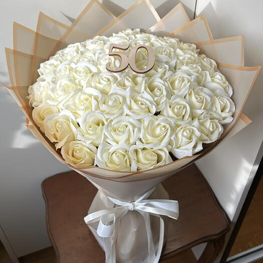bouquet roses soap flowers gift everlasting do not wilt women's day