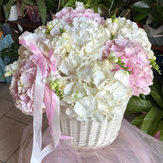 Price of flowers with peonies and freesias