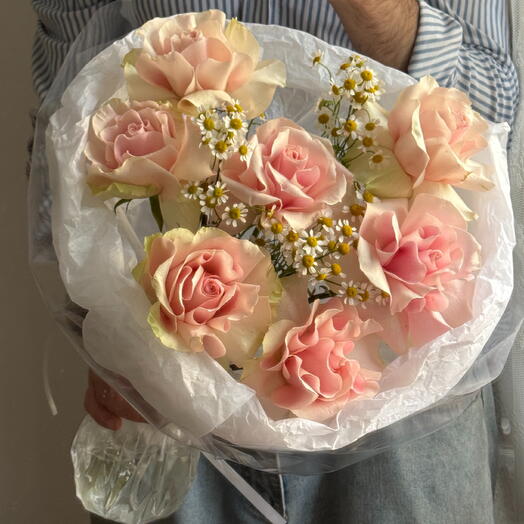 Bouquet 357 FREE DELIVERY French rose, Matrekaria
