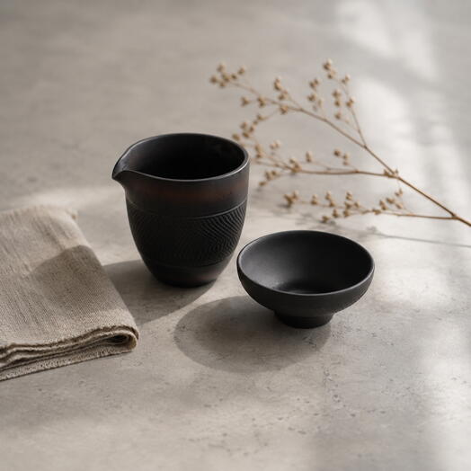 Duet Chahai and Strainer, Nixing Clay, 220ml