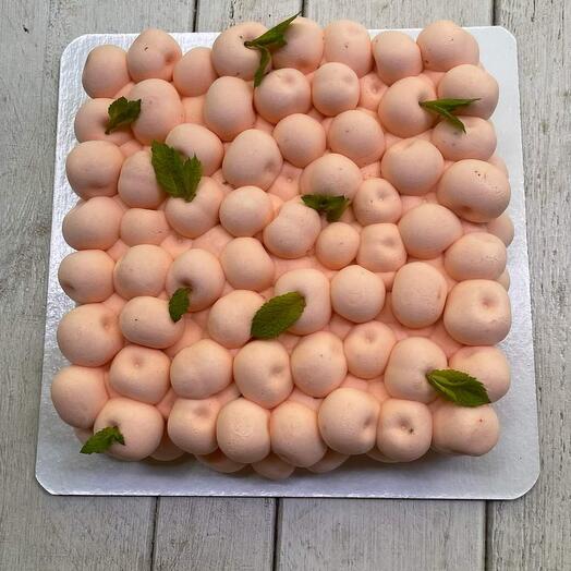 Peach mousse cake