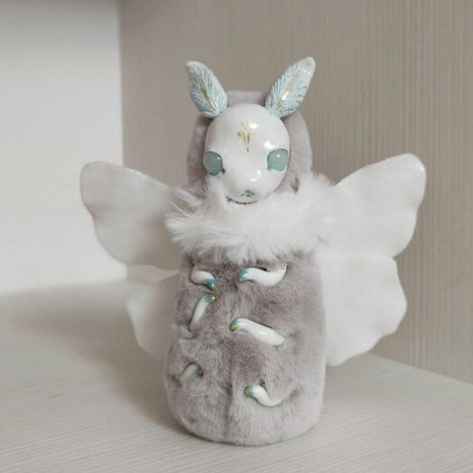 Moth green white