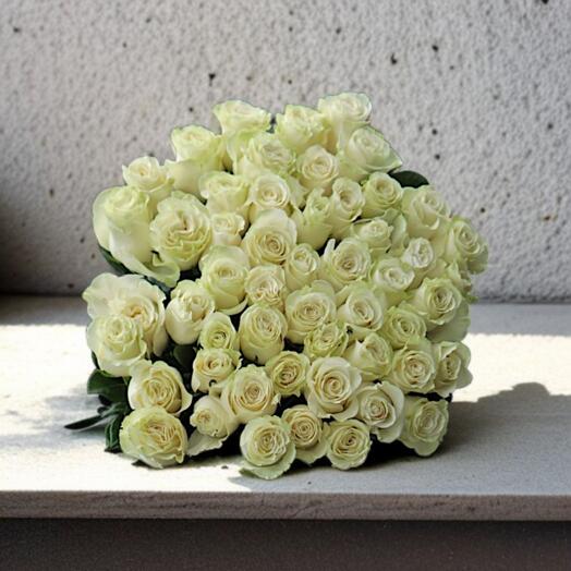 The Bouquet "White Roses", 11 stems of flowers, -10%