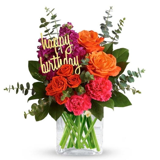 Vibrant Birthday Blossoms