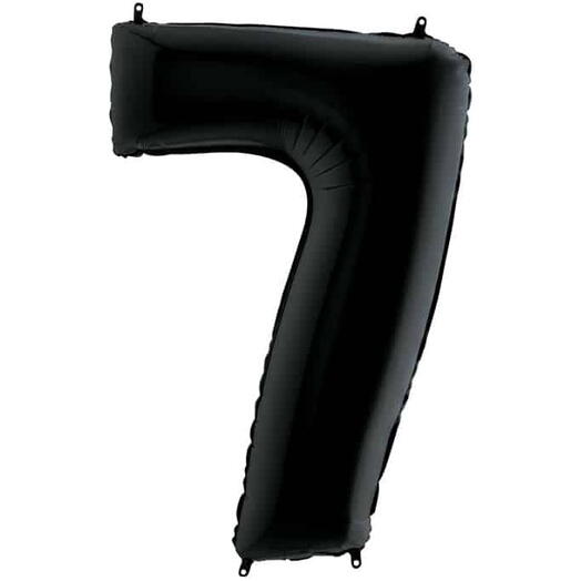 Черная цифра 7 - 102 см