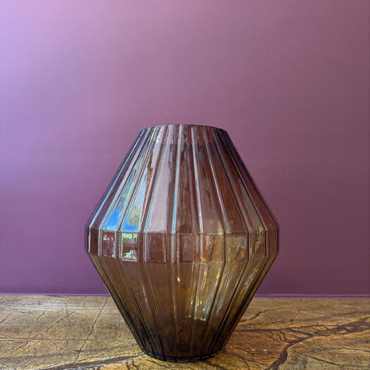 Large Amber Vase