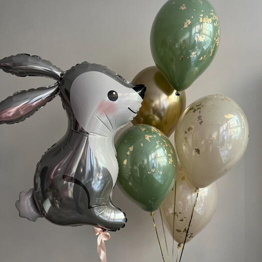 Hare and 5 balloons