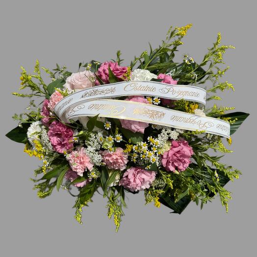 Composizione funebre in spugna floreale