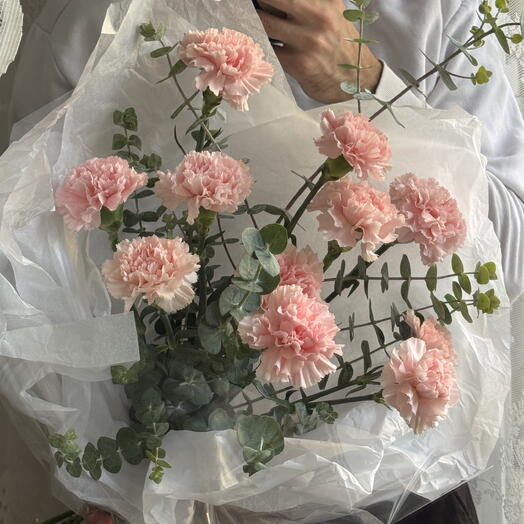 Bouquet 290 - pink dianthus