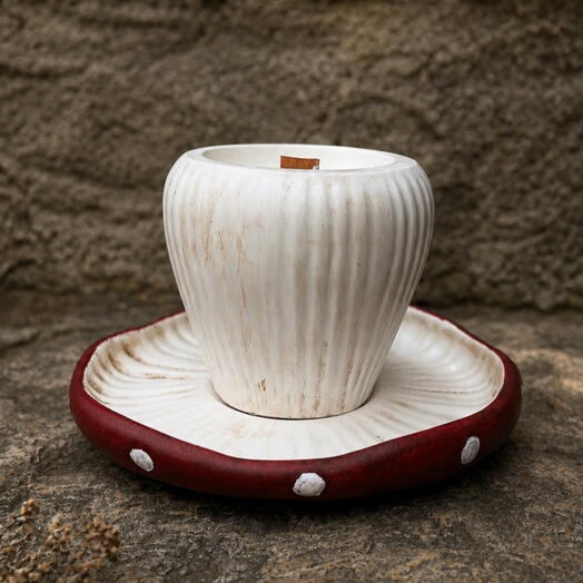 Mushroom — handmade scented candle