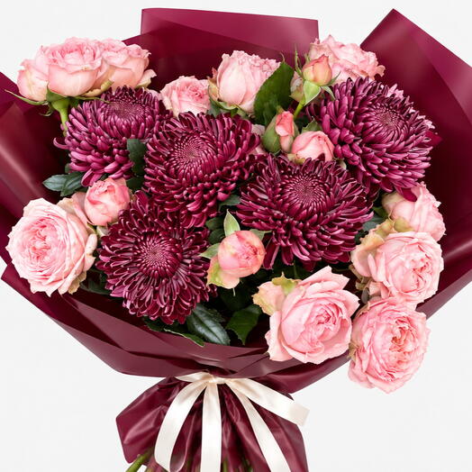 Premium bouquet (roses and chrysanthemum)