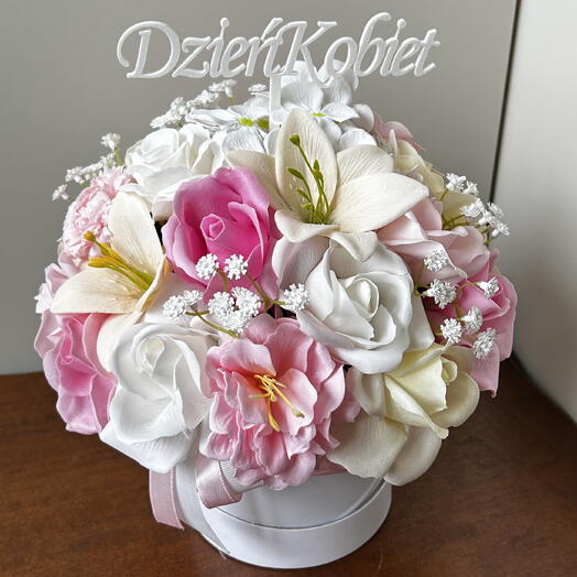 Flower box soap flowers bouquet gift roses Women's Day