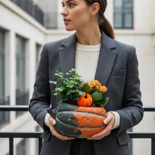 The potted plant Pumpkin