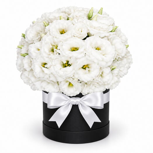 White in black