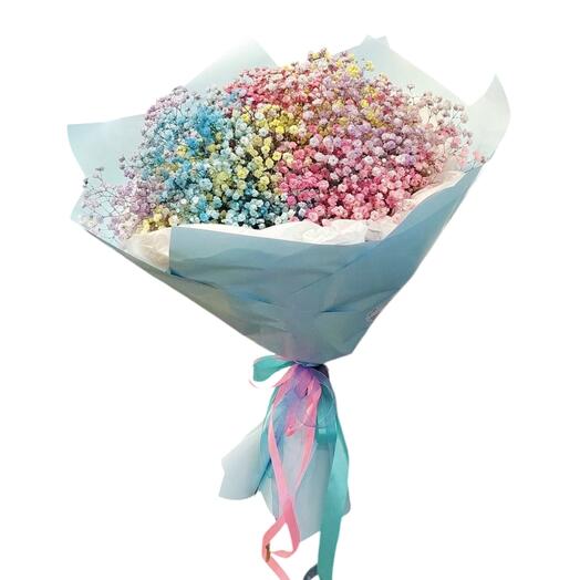Colorful baby's breath