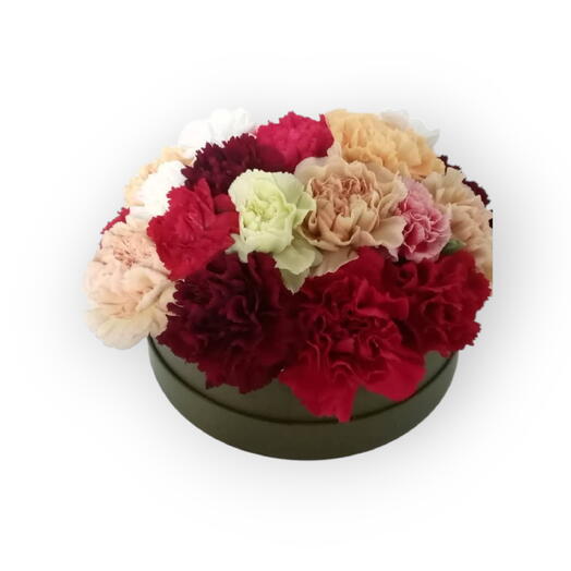 Simple and modern, flowers in a box