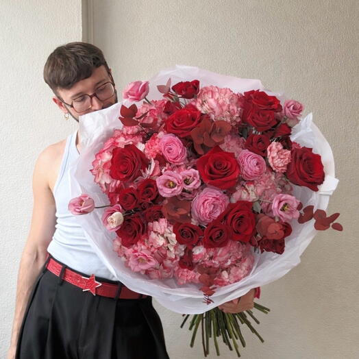 RED AND PINK BLEND (L)