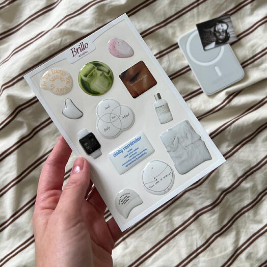 Wellness 3D Sticker Set