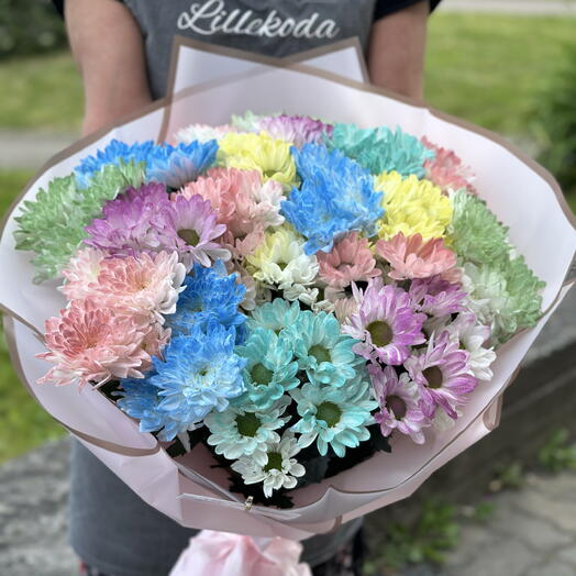 "Gigant" Bouquet: 19 Chrysanthemum Mix