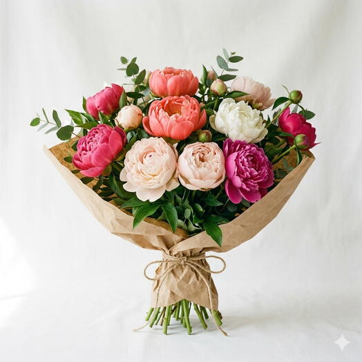 Classy of 30 peonies