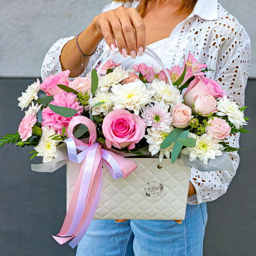 Flower box M White