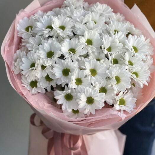 Bouquet with chamomile chrysanthemum