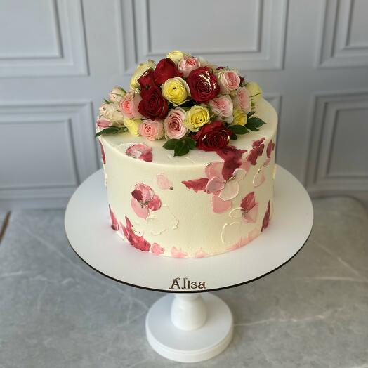 Roses Love Cake