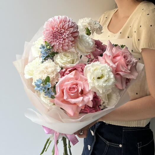 Dahlia, rose, dianthus